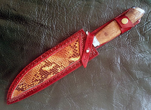 JN handmade damascus hunting knife H6f